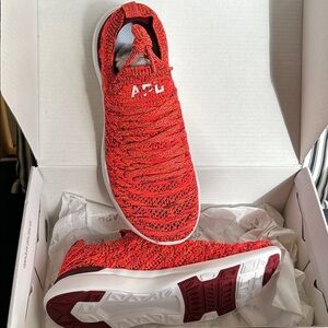 APU Women's Red Athletic Knit Shoes